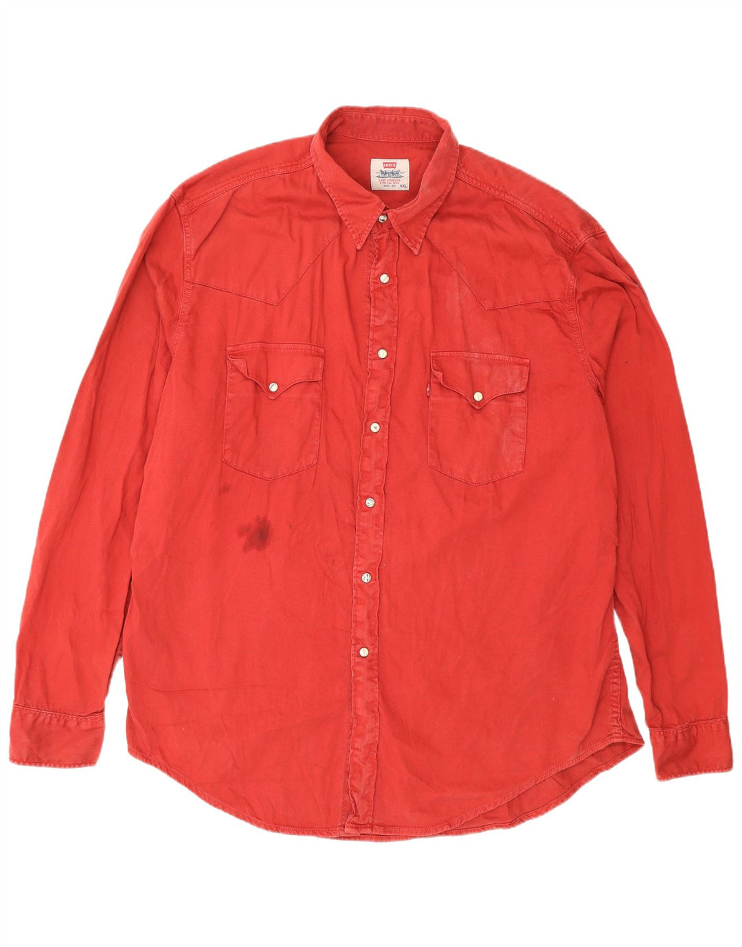 Koszula męska Levi's 2XL czerwona bawełniana