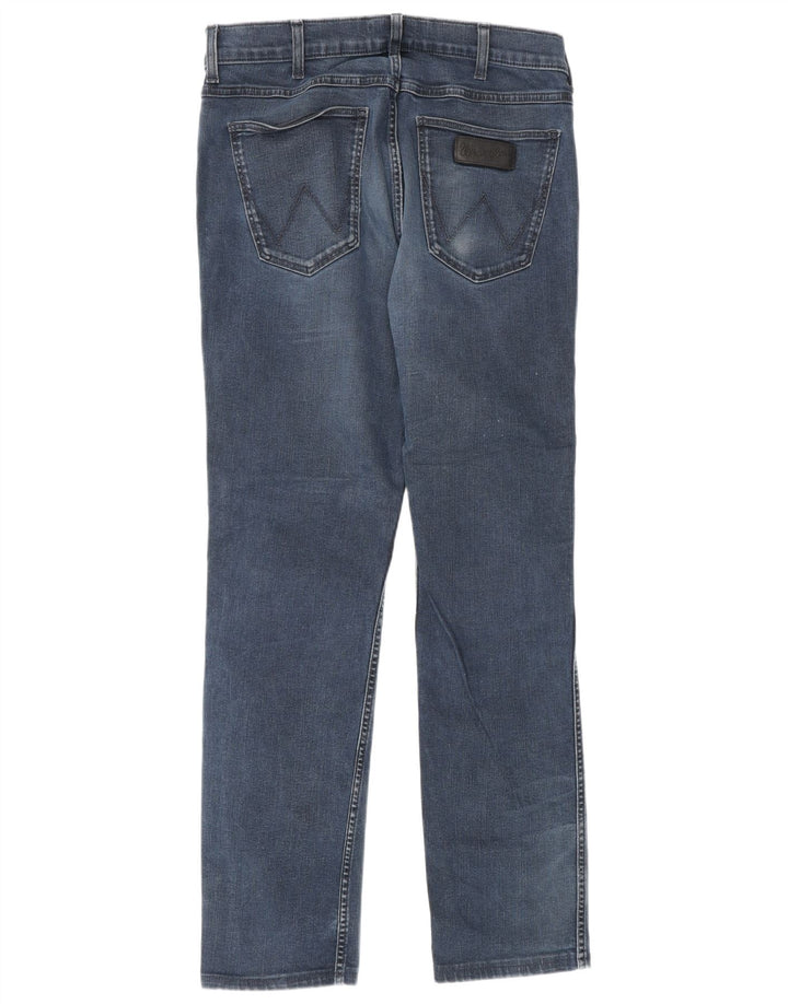 Męskie proste dżinsy Wrangler W32 L30 niebieskie