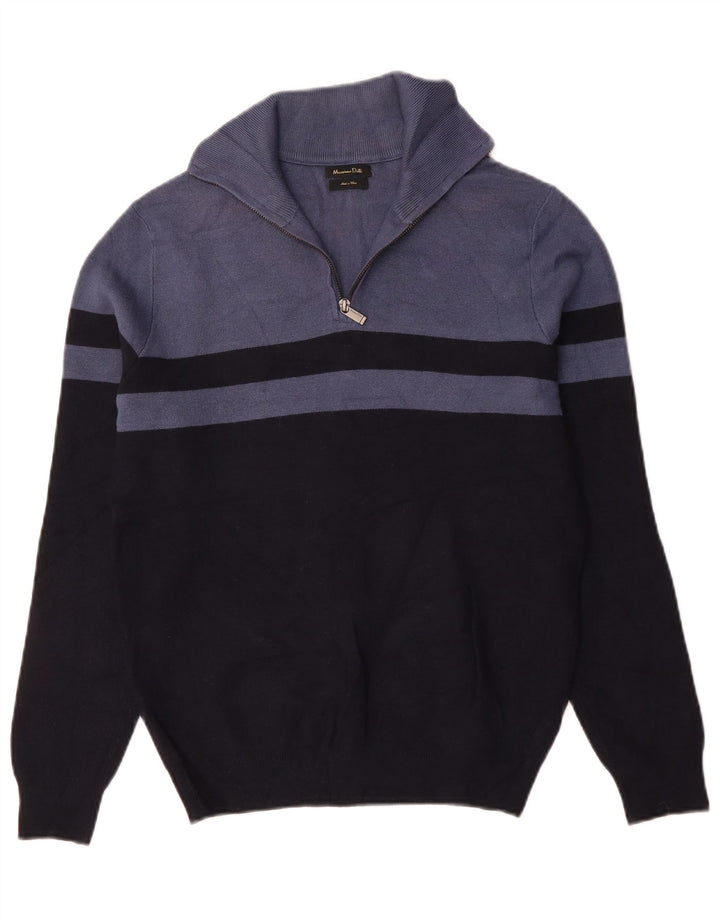 Sweter damski Massimo Dutti z zamkiem błyskawicznym UK 14, średni granatowy