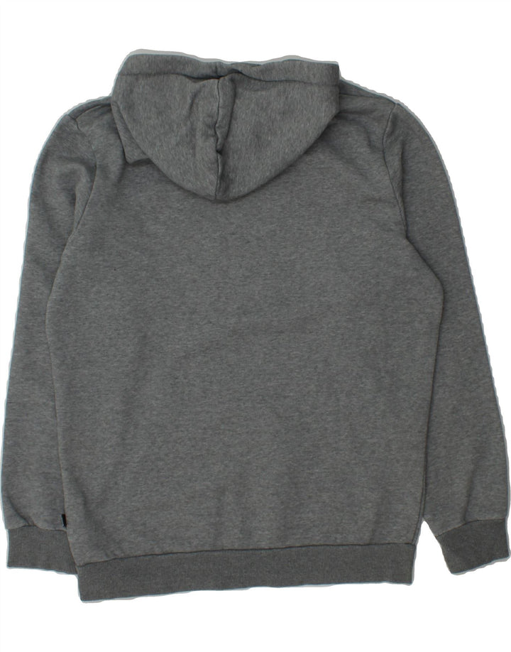 PUMA Mens Graphic Hoodie Jumper Small Grey Cotton Vintage Puma and Second-Hand Puma from Messina Hembry 