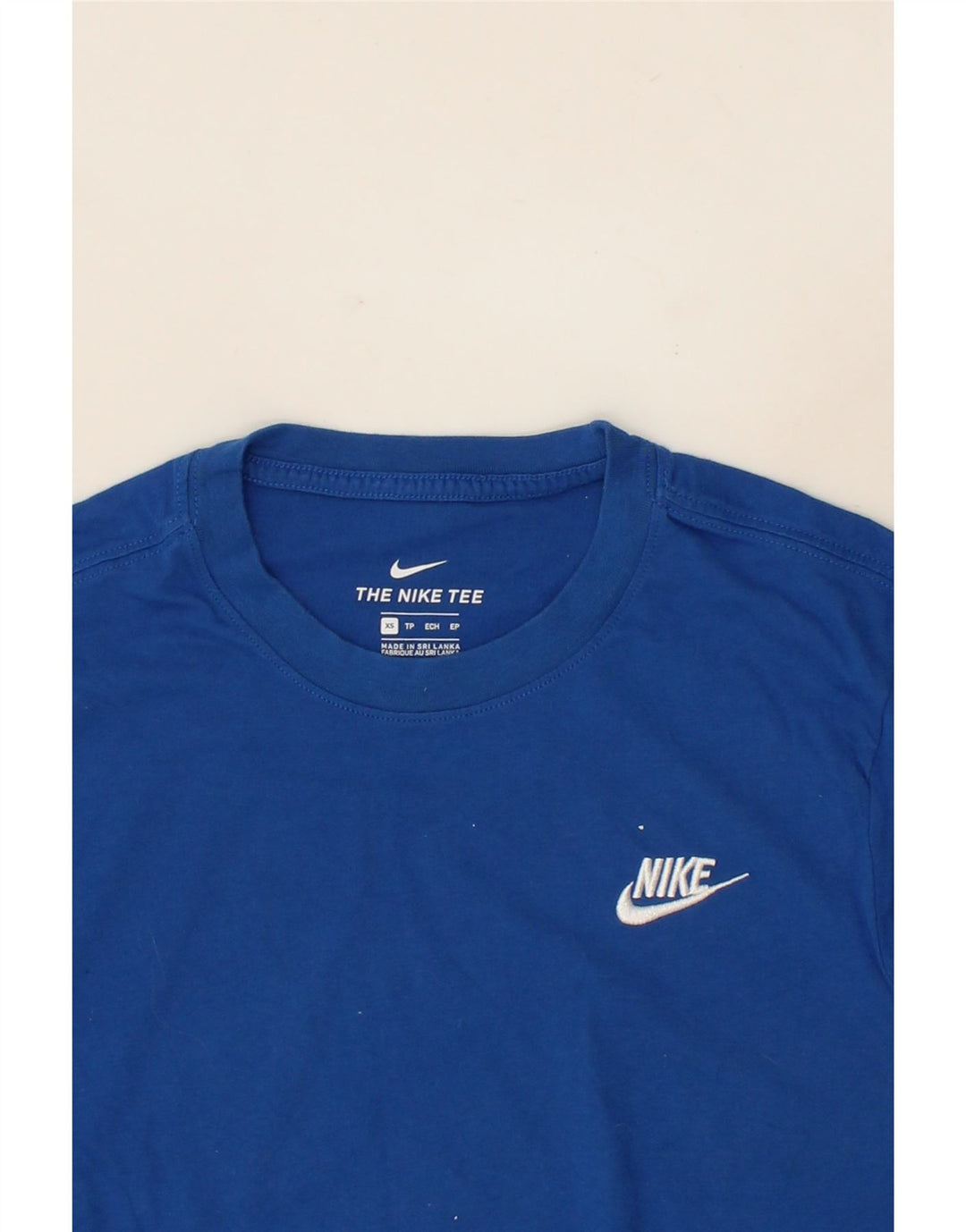 NIKE Mens T-Shirt Top XS Blue Cotton Vintage Nike and Second-Hand Nike from Messina Hembry 