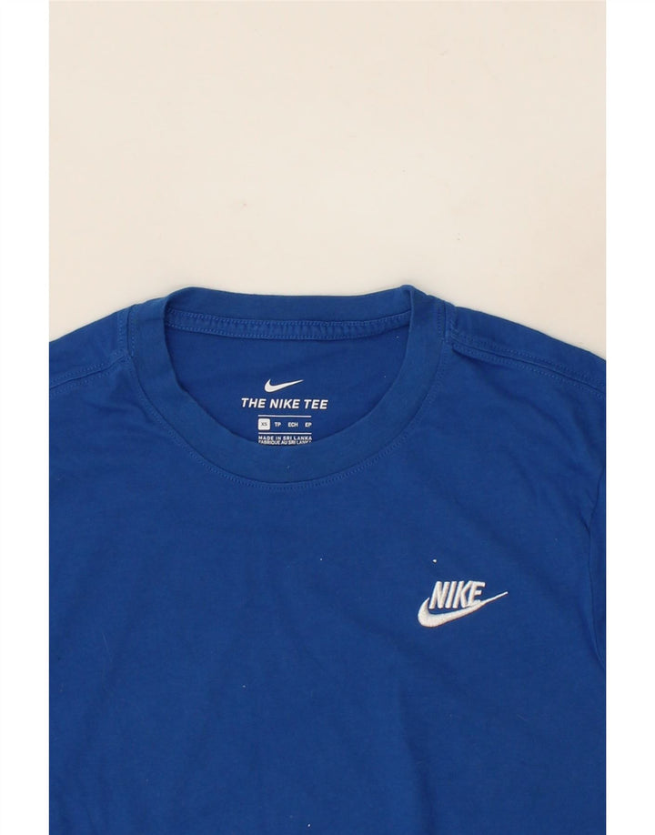 NIKE Mens T-Shirt Top XS Blue Cotton Vintage Nike and Second-Hand Nike from Messina Hembry 