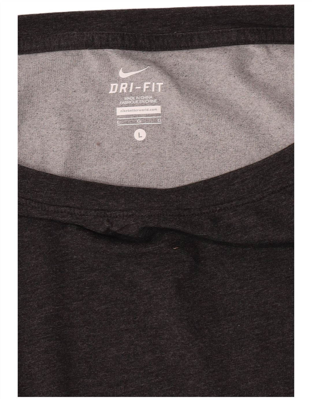 Damska koszulka Nike Dri Fit z długim rękawem, UK 16, duży, szary, nakrapiany poliester