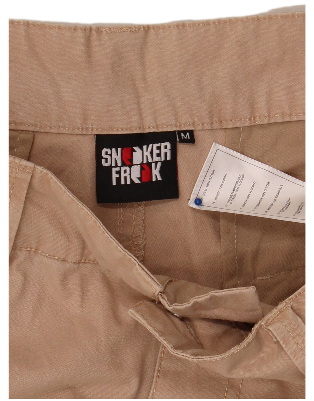 Męskie spodenki cargo SNEAKER FREAK średnie W32 beżowa bawełna