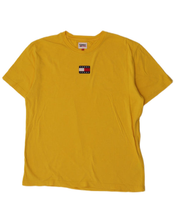 T-shirt męski Tommy Hilfiger Top 2XL Żółta bawełna