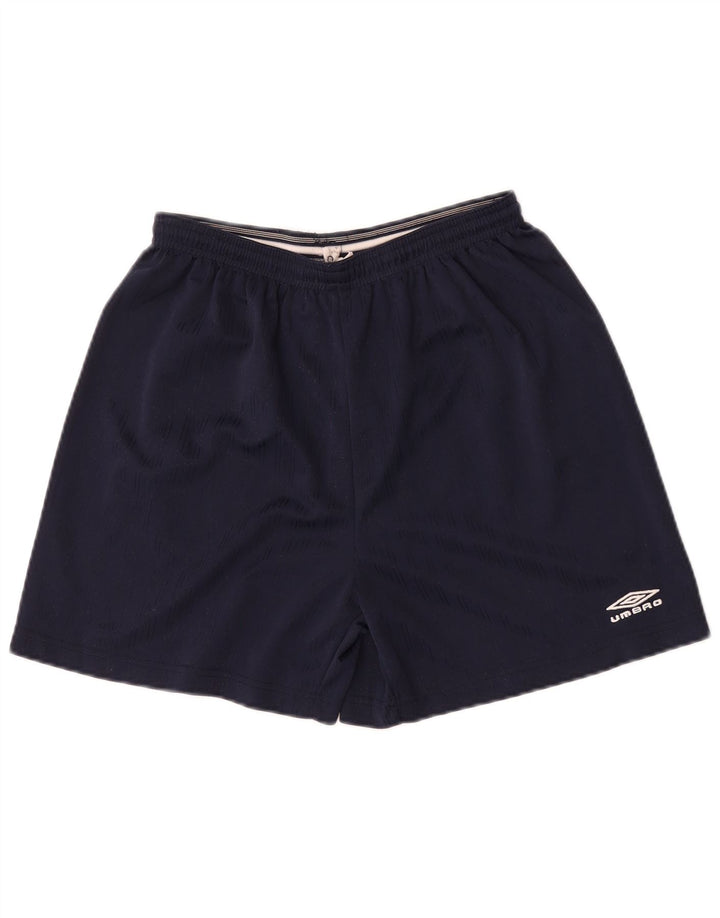 Męskie spodenki sportowe Umbro, duże, granatowe, poliestrowe