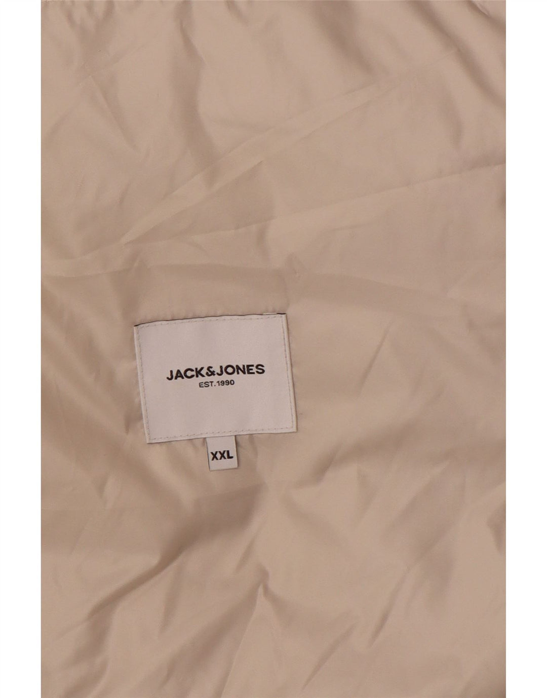 Męska ocieplana kurtka Jack & Jones UK 44 2XL Beżowy poliester