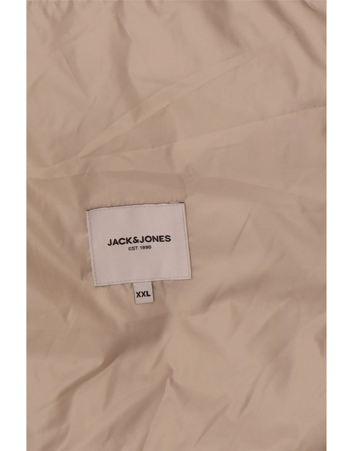 Męska ocieplana kurtka Jack & Jones UK 44 2XL Beżowy poliester