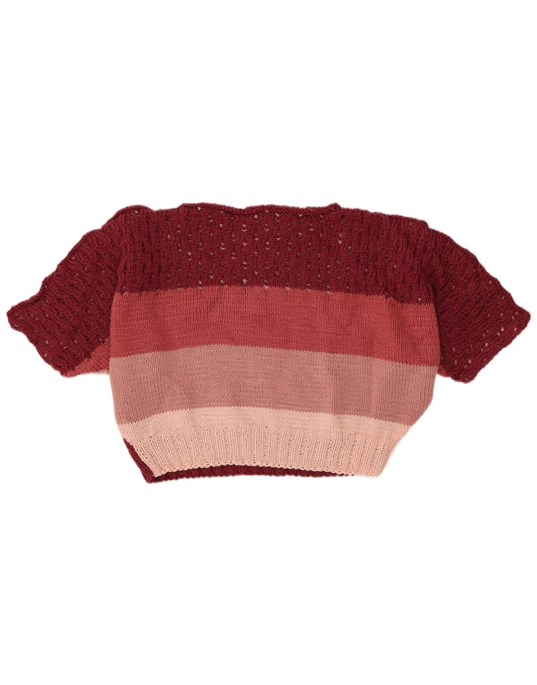 Damski sweter VINTAGE z dekoltem w łódkę, UK 16, duży, wielokolorowy