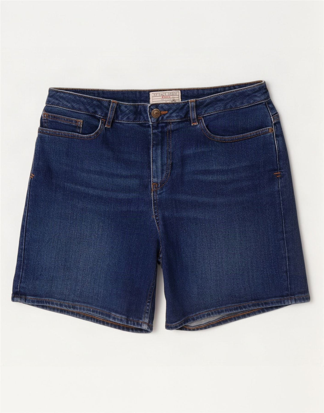 Damskie spodenki jeansowe Fat Face UK 12 Medium W30 Niebieskie bawełniane