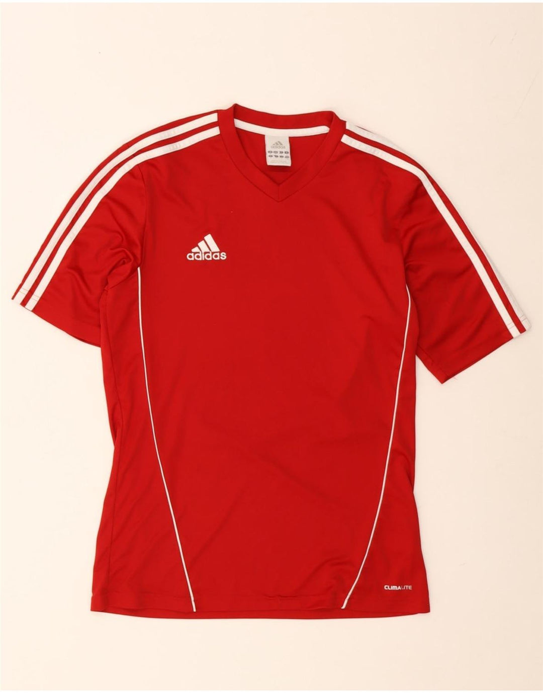 Adidas Męski T-shirt Climalite Top Mały Czerwony Poliester