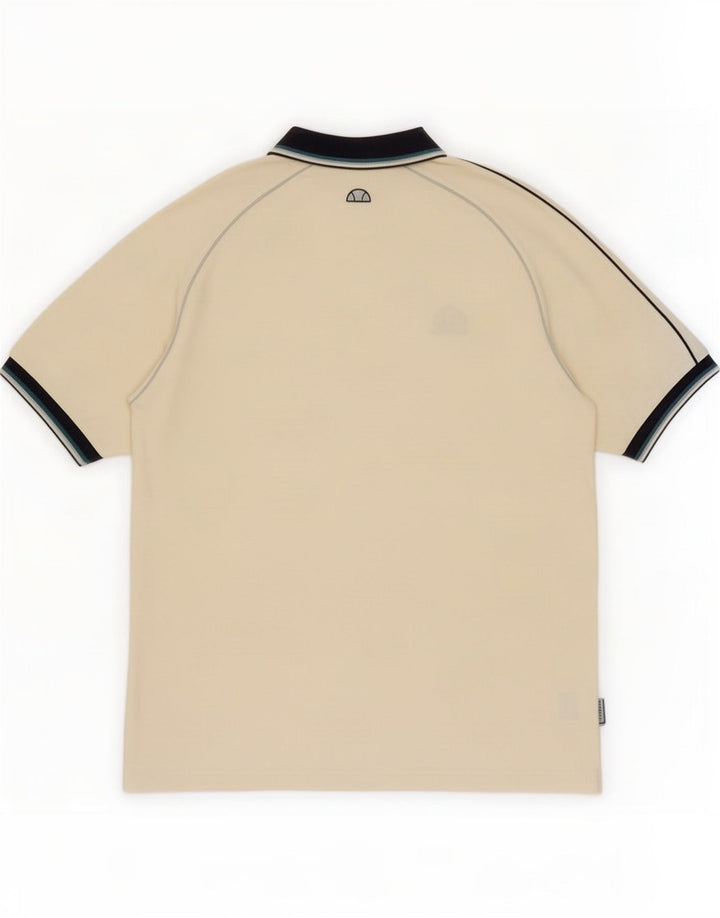 Męska koszulka polo Ellesse, duża, z białej bawełny