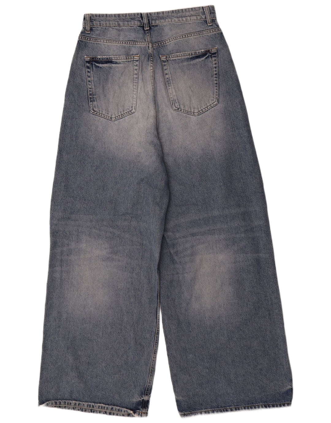 Męskie dżinsy z szeroką nogawką ZARA EU 38 Small W30 L31 Niebieskie bawełniane