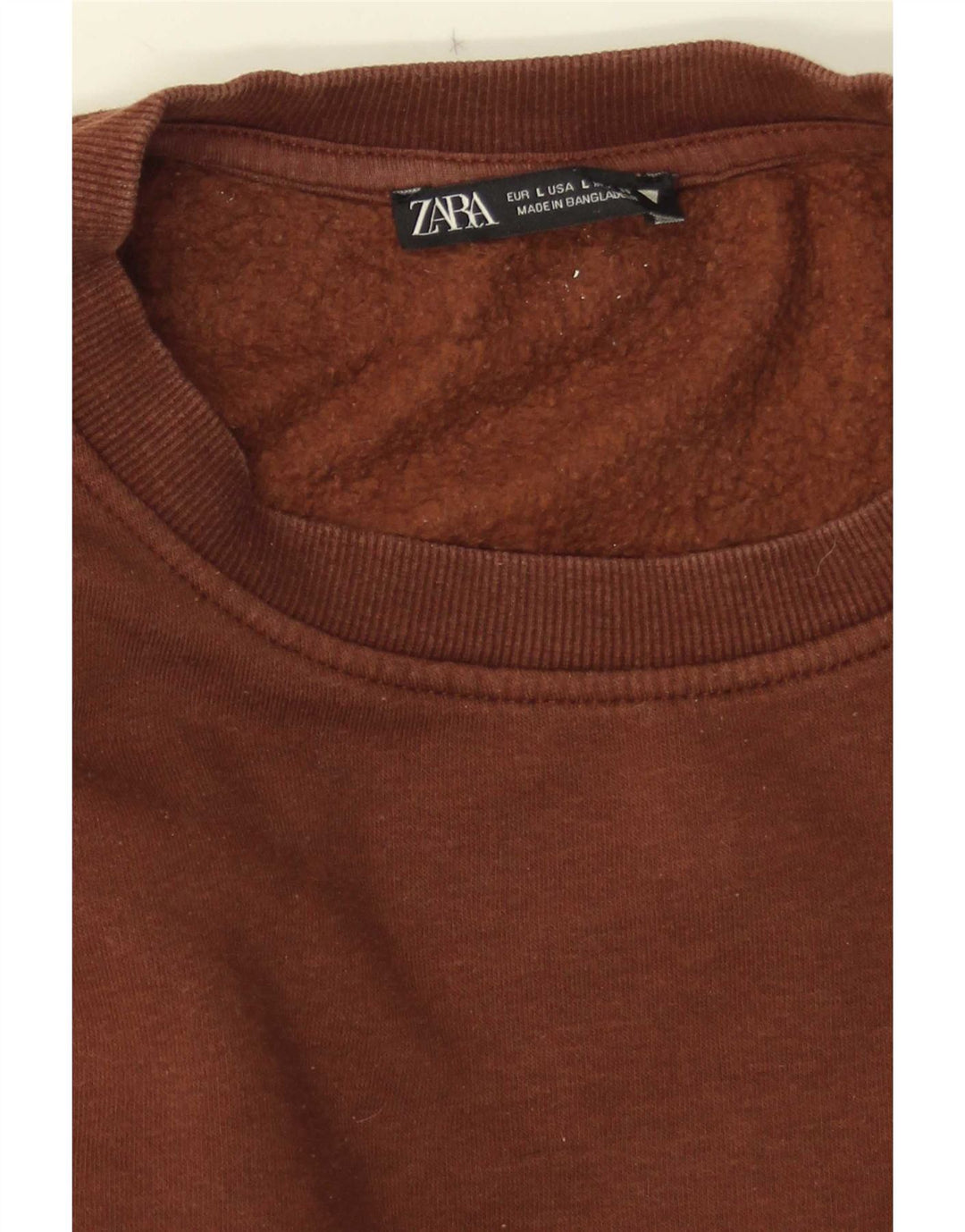 Sweter damski Zara UK 16, duży, brązowy