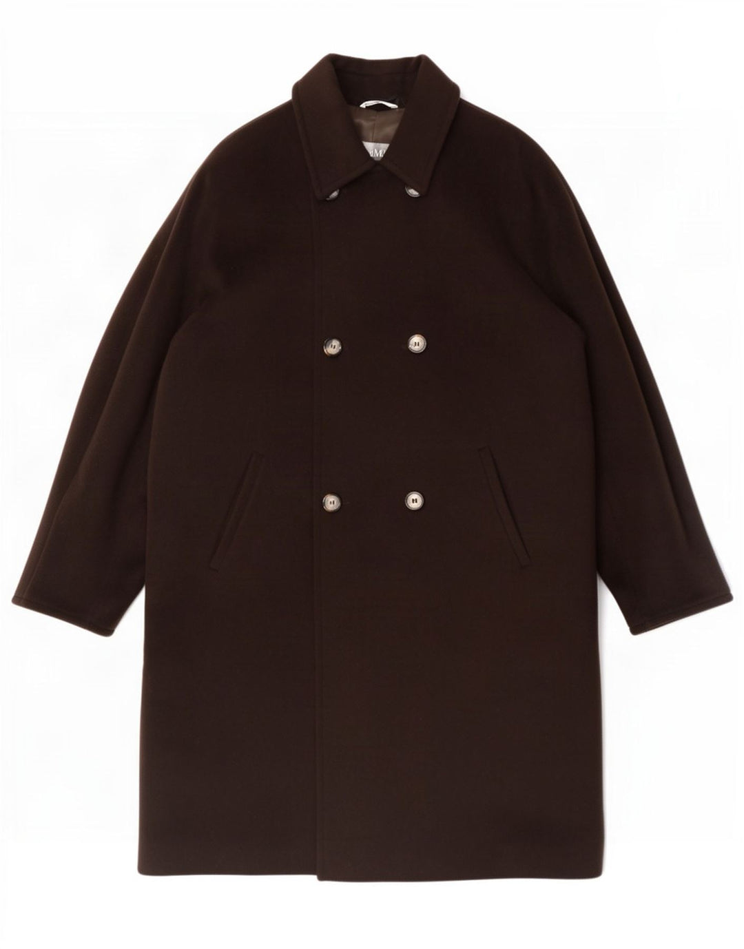 Max Mara Damski płaszcz oversize z podwójnymi piersiami UK 16, duży brązowy