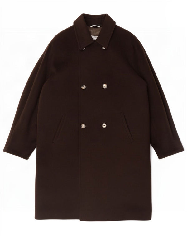Max Mara Damski płaszcz oversize z podwójnymi piersiami UK 16, duży brązowy