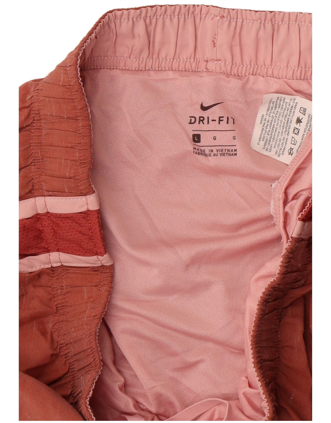 Damskie spodenki sportowe Nike Dri Fit UK 14, duży, brązowy, nakrapiany poliester