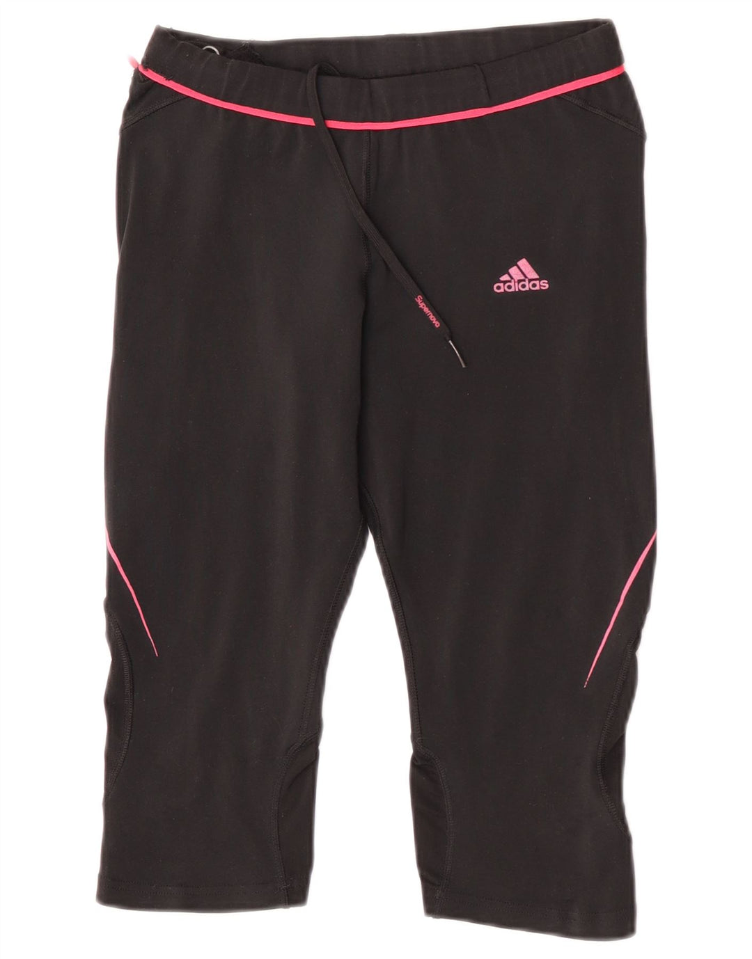 Damskie legginsy Adidas Climacool Capri UK 12, średni czarny poliester