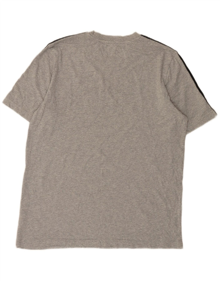 Adidas Męski T-shirt Top Średni Szary Nakrapiany Bawełna