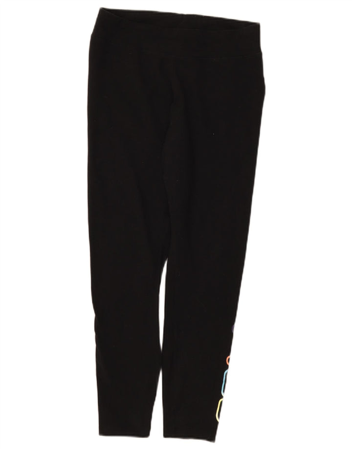 Damskie legginsy Fila Graphic Crop UK 12, średnie, czarne, bawełniane