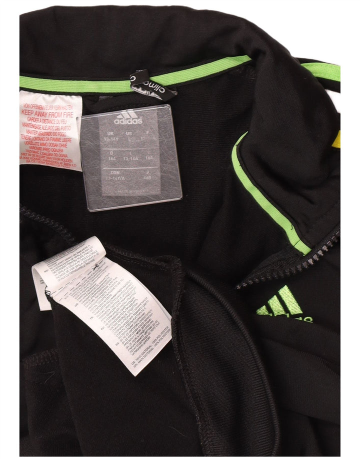 Adidas Chłopięca Kurtka Dresowa Climalite 13-14 Lat Czarny Poliester