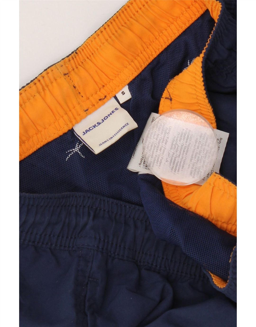 Męskie spodenki kąpielowe Jack & Jones, małe, granatowe, poliestrowe