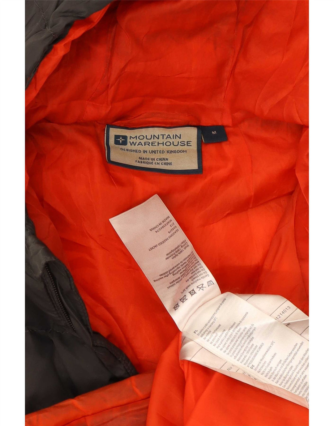 Męska wyściełana kurtka z kapturem i kapturem Mountain Warehouse UK 38 w kolorze średnioszarym