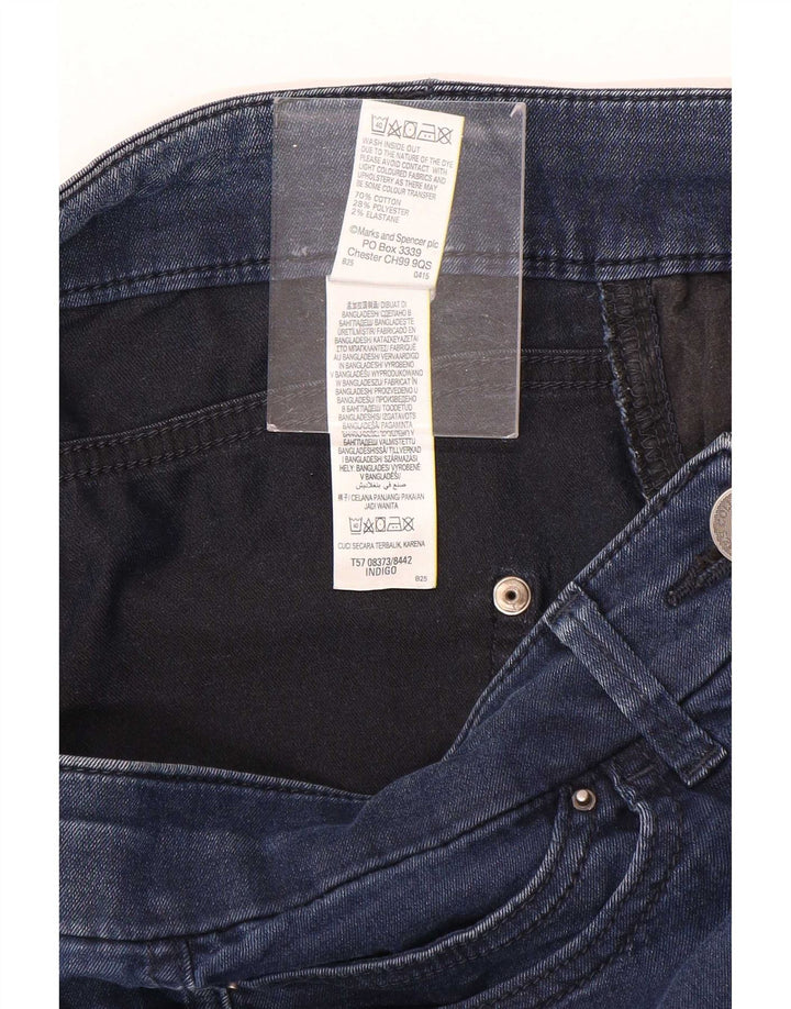 Marks & Spencer Krótkie jeansy damskie UK 12 Medium W30 L21 Niebieskie bawełniane
