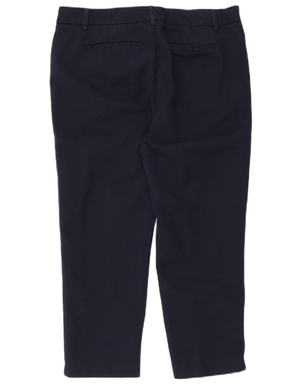 Spodnie damskie Tommy Hilfiger US 14 XL W34 L24 Granatowa bawełna