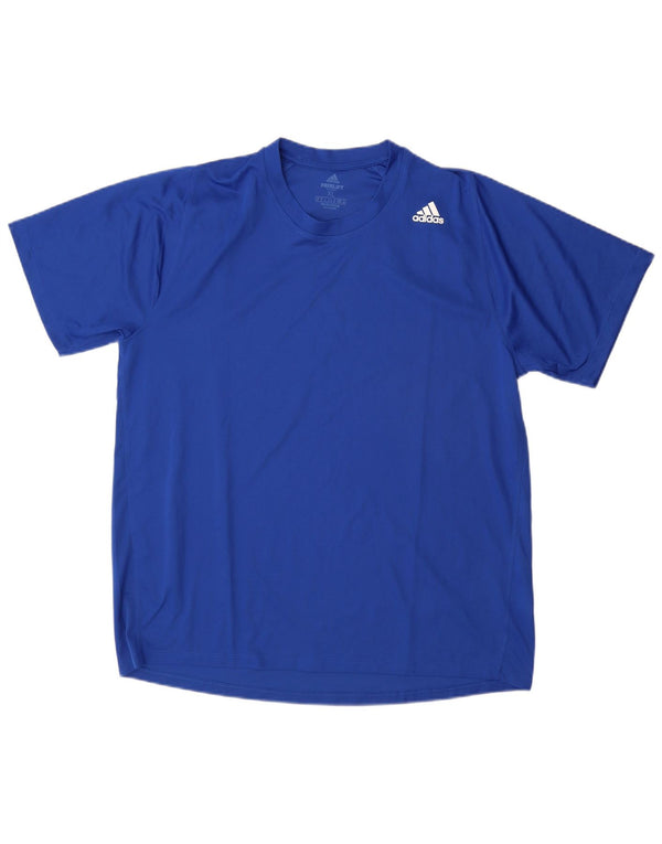 Adidas Męski T-shirt Aeroready Top XL Niebieski Poliester