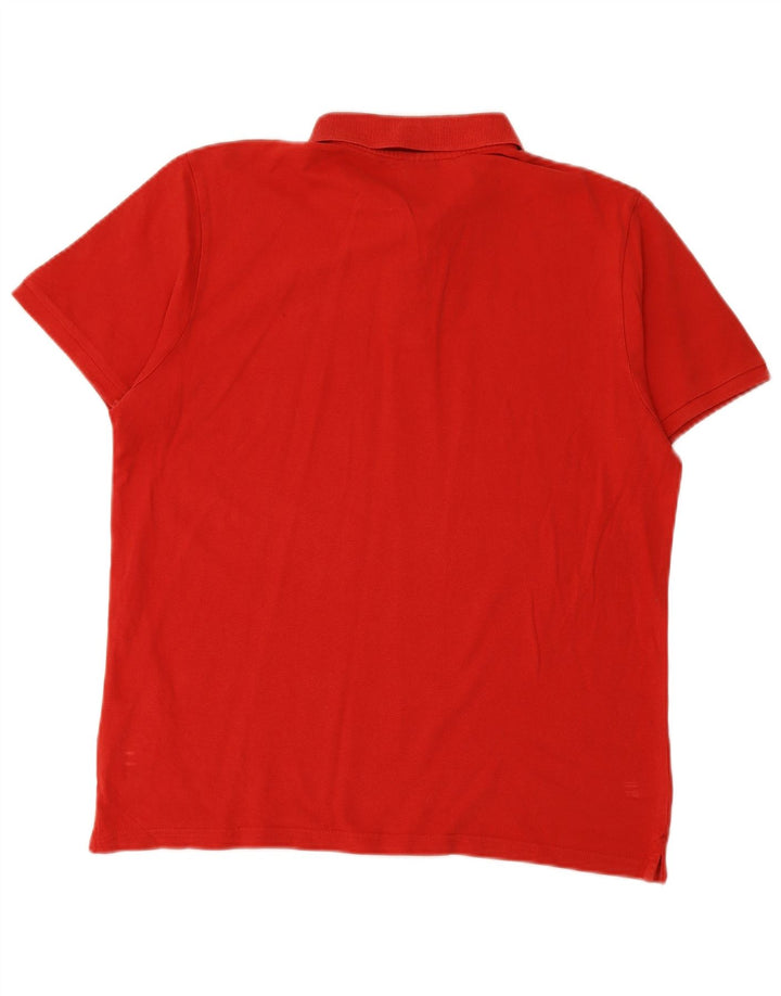 NORTH SAILS Mens Polo Shirt Medium Red Cotton