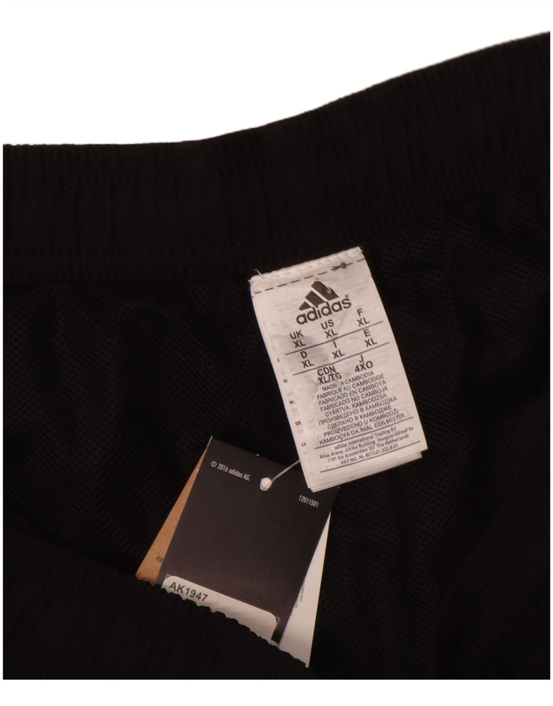 Męskie spodenki sportowe Adidas XL, czarne, nylonowe