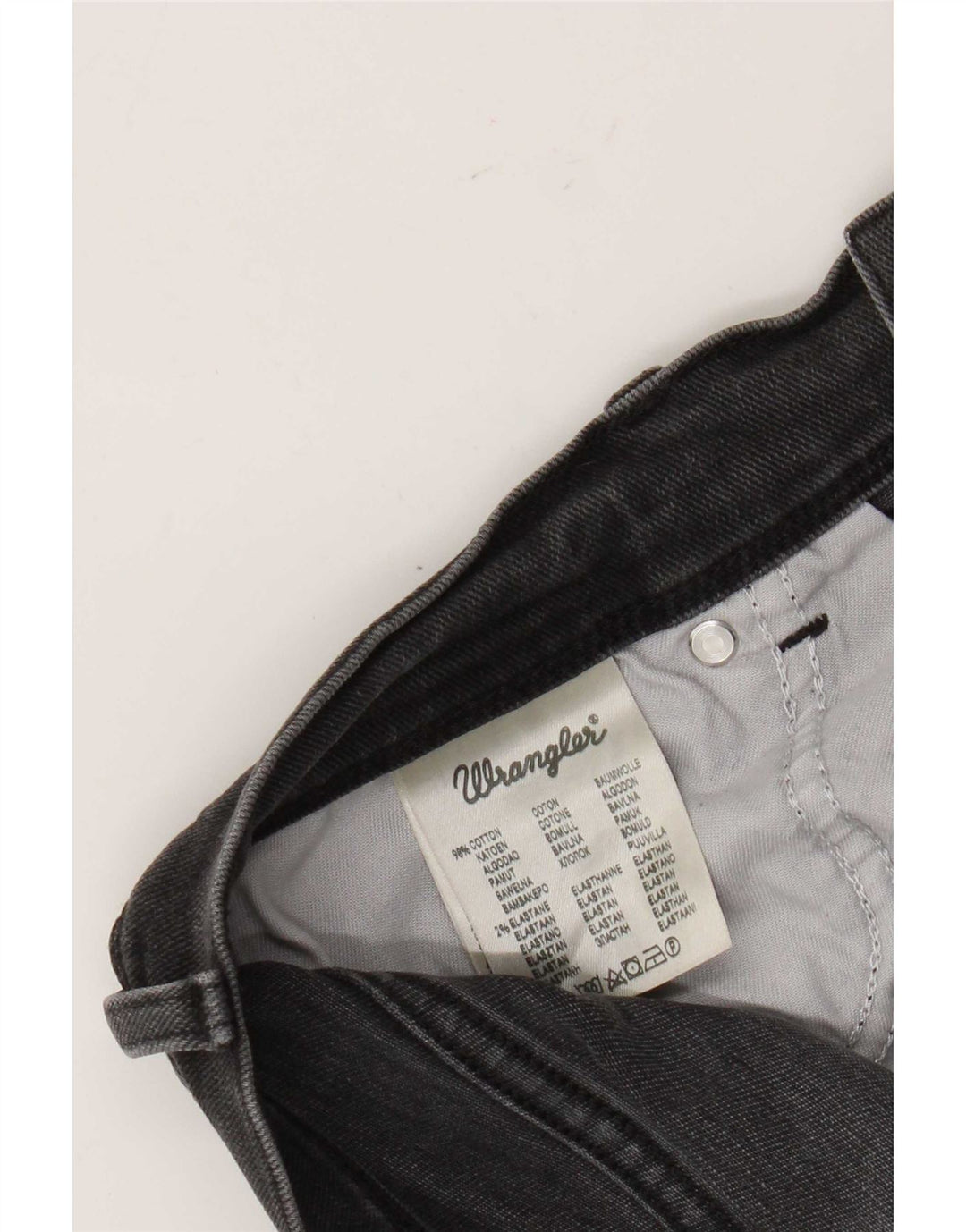 Męskie jeansy Wrangler Texas Straight W33 L32 Szara bawełna