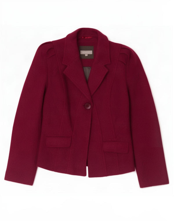 Marks & Spencer Damska marynarka Per Una zapinana na 1 guzik, UK 12, średni burgund