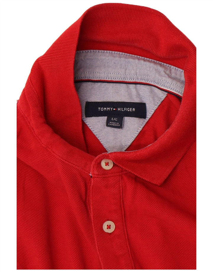 Męska koszulka polo Tommy Hilfiger, duża, czerwona
