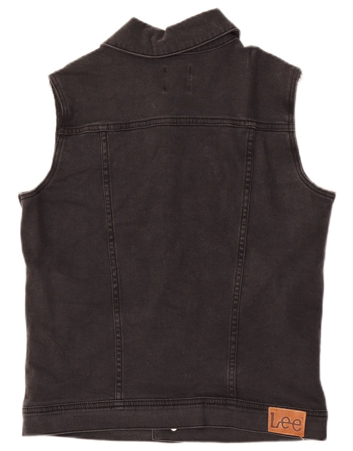 Męska kamizelka jeansowa Lee UK 36 Small, szara, bawełniana