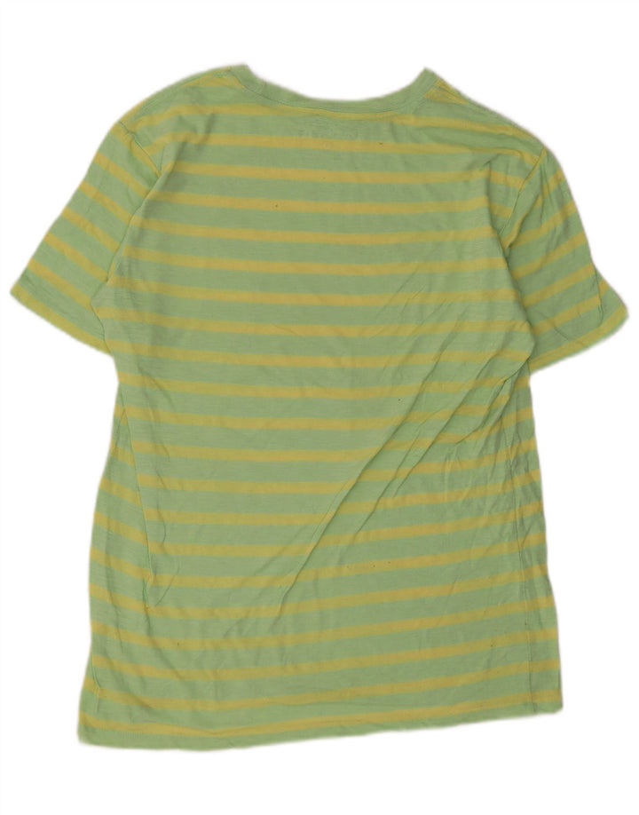 T-shirt męski Hurley Top, mały, zielony, bawełniany w paski