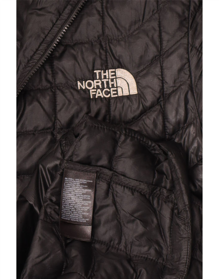 Damska wyściełana kurtka z kapturem The North Face UK 14, średni czarny nylon