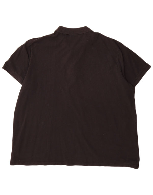 Męska koszulka polo Kappa 4XL, czarna, bawełniana