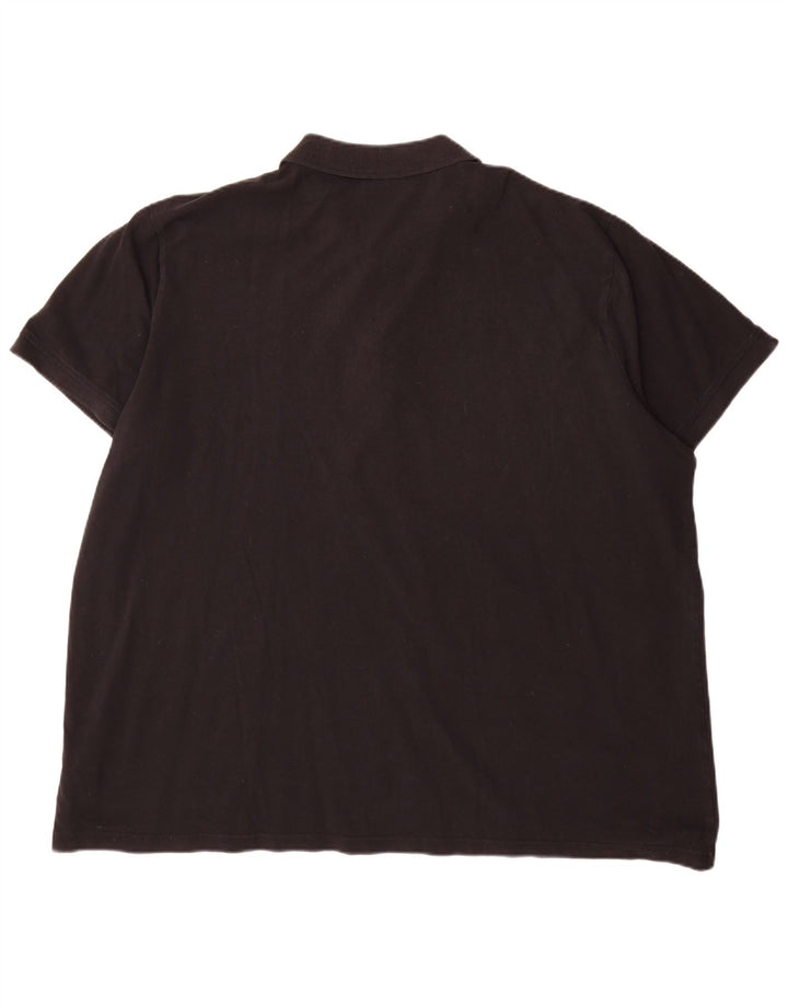 Męska koszulka polo Kappa 4XL, czarna, bawełniana