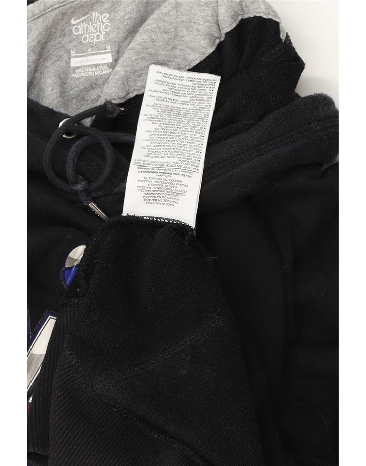 Męski sweter z kapturem Nike z grafiką, średni czarny, bawełniany