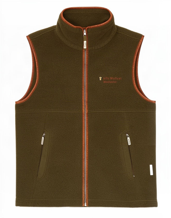 Męska kamizelka polarowa Schoffel UK 40, duża, khaki, poliester