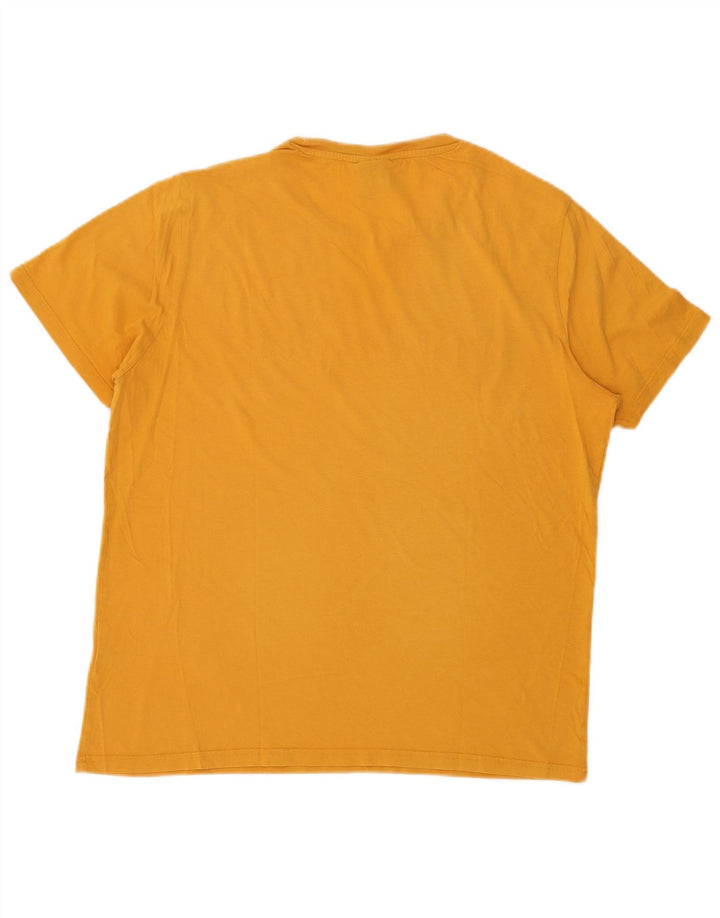 Męski T-shirt z grafiką CHAMPION, duży, żółty