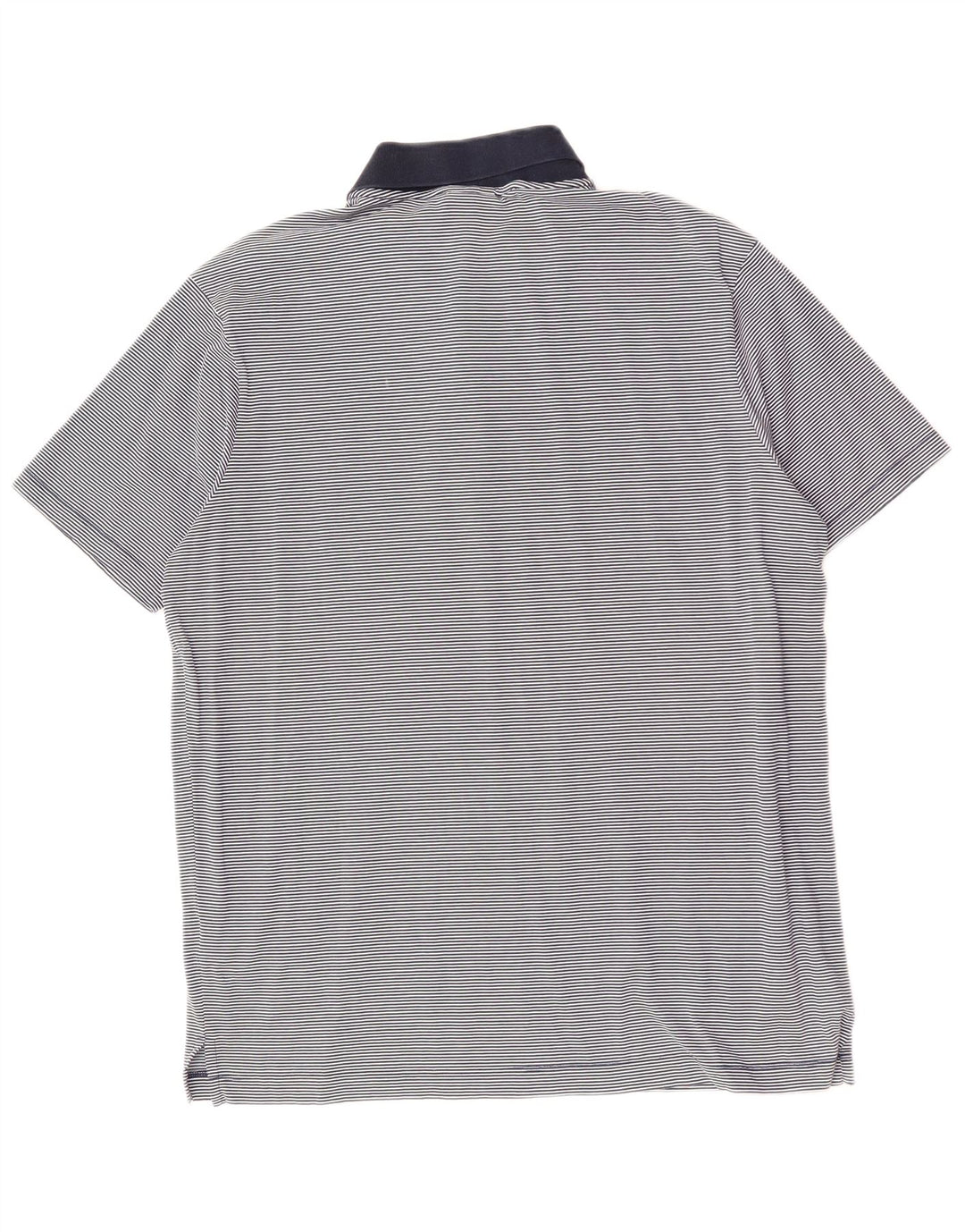 Męska koszulka polo PAUL & SHARK, duża, bawełniana, granatowa w prążki