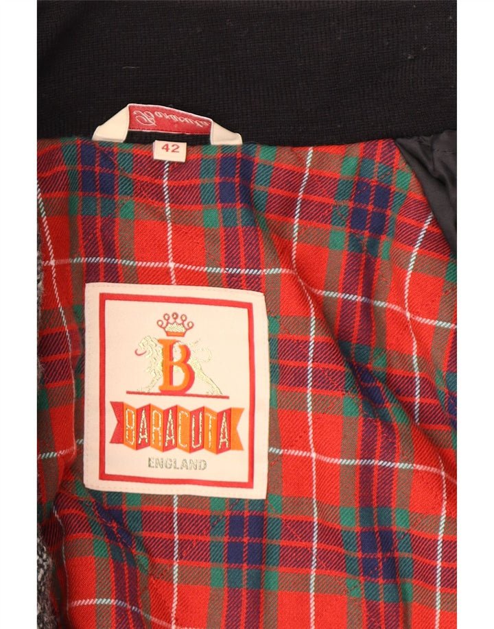 Męska kurtka bomberka Baracuta UK 42 XL, szara, nakrapiana, klasyczna