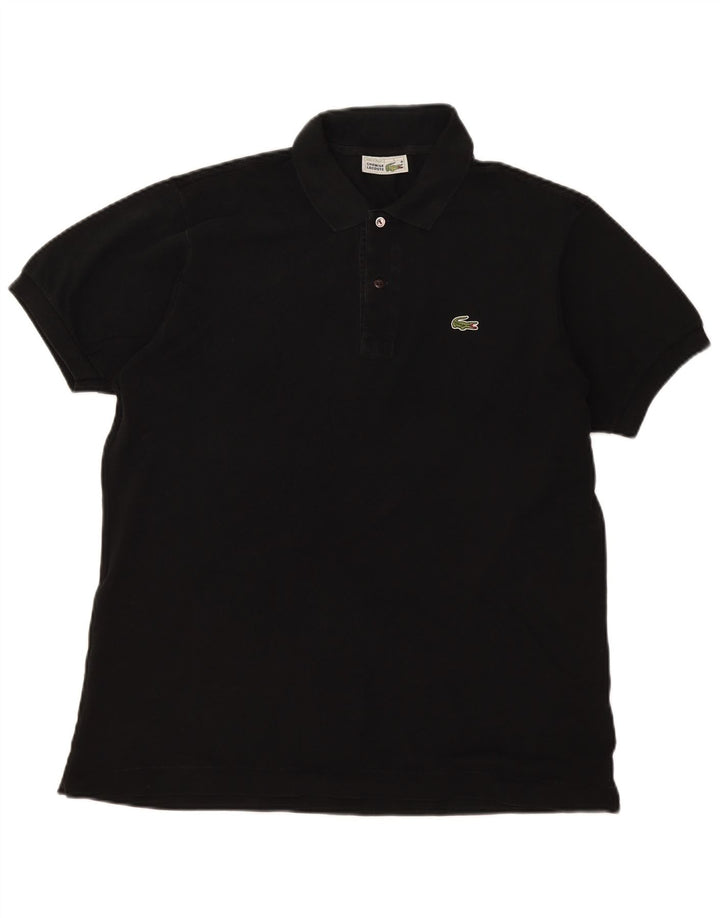 Męska koszulka polo Lacoste, rozmiar 5, duża, czarna, bawełniana