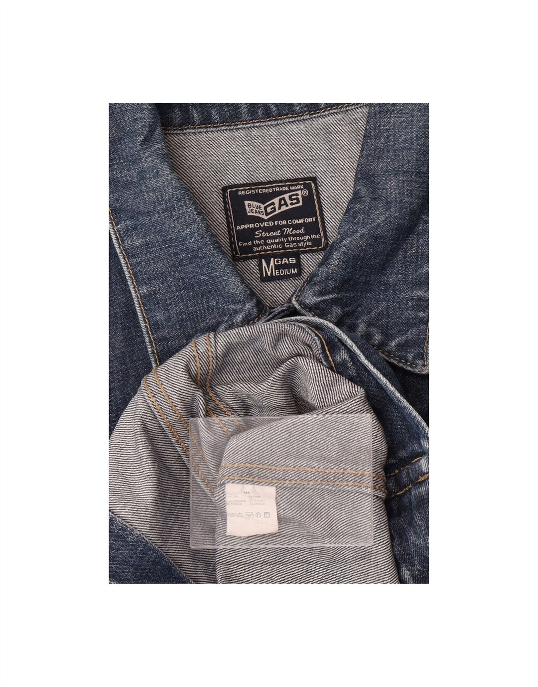 GAS Womens Denim Jacket UK 14 Medium Blue Cotton
