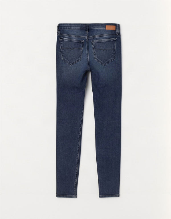 Diesel Damskie Skinzee Super Slim Skinny Jeans W28 L30 Niebieskie bawełniane