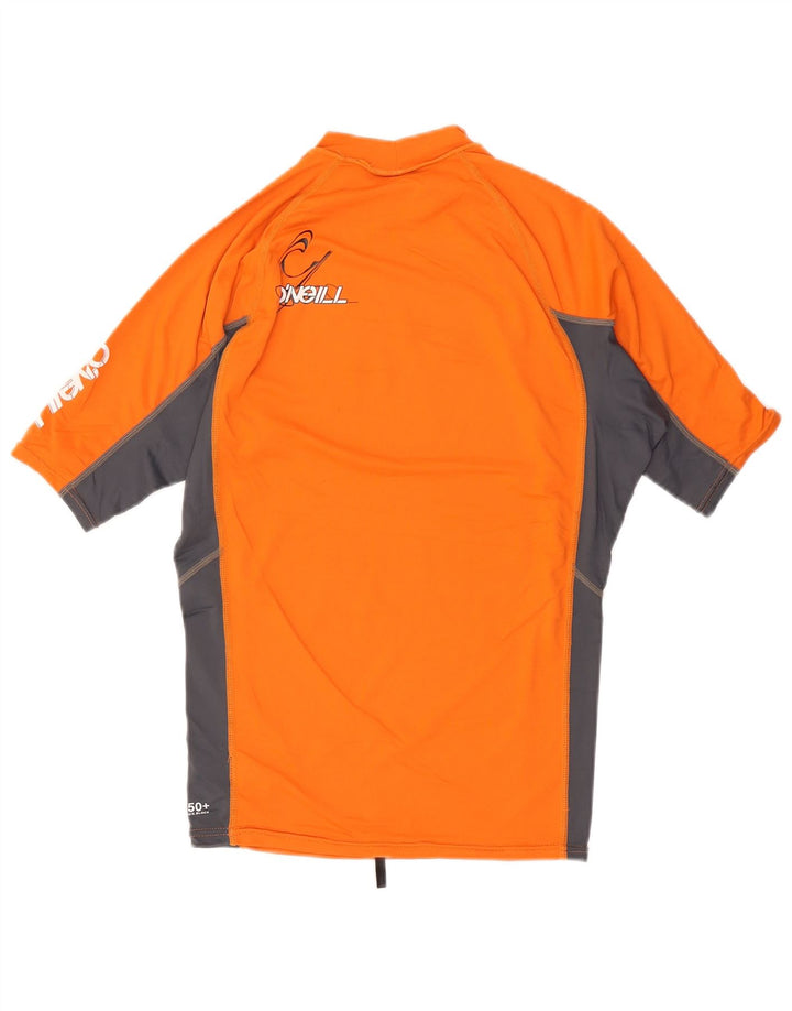 Męski T-shirt z grafiką O'Neill, duży, pomarańczowy nylon z blokami kolorów