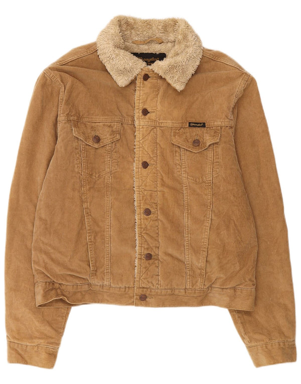 Kurtka sztruksowa Wrangler Sherpa UK 40 duża, beżowa, bawełniana